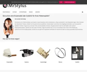 MRSTylus.com(Onlineshop für Plattenspielerzubehör) Screenshot