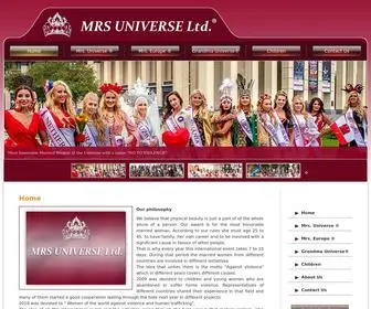 Mrsuniverseltd.com(Mrs Universe Ltd) Screenshot