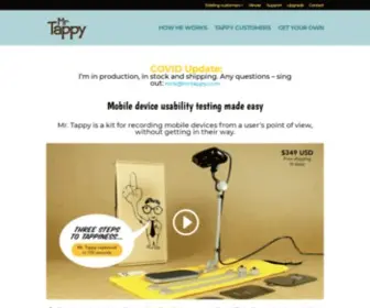 Mrtappy.com(Mobile UX research made easy) Screenshot