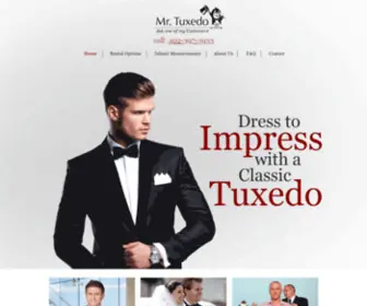 Mrtuxedo.com(Grooms' tuxedo rental) Screenshot