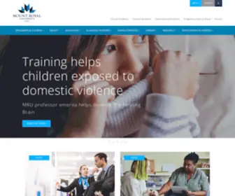 Mru.ca(Mount Royal University) Screenshot