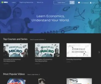 Mru.org(Learn economics on your time. MRU) Screenshot