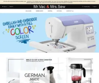 Mrvacandmrssew.com(Mr Vac & Mrs Sew) Screenshot