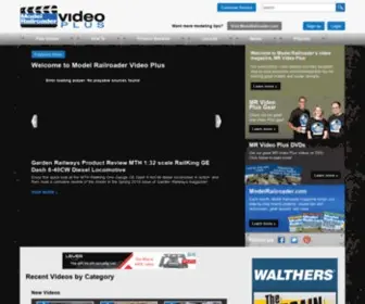 Mrvideoplus.com(Model Railroader Video Plus) Screenshot