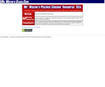 Mrwaynesclass.com(Wayne's Physics Classes') Screenshot