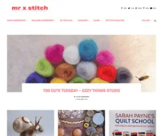 MRXstitch.com(Need Contemporary Embroidery inspiration and ideas) Screenshot