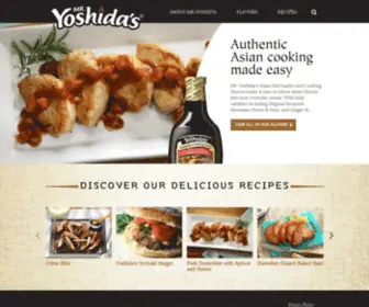 Mryoshidas.com(Mr Yoshida's ® Marinade & Cooking Sauces) Screenshot