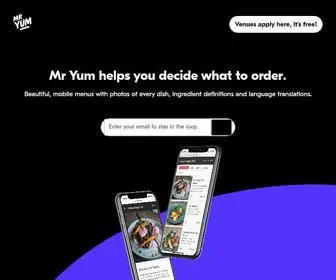 Mryum.com(Powerful mobile ordering and payments) Screenshot