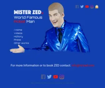 Mrzed.com(The Robot Comedian) Screenshot