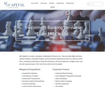 MS-Cap.com(MS Capital Investment Banking Services) Screenshot