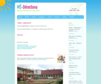 MS-Denesova.sk(MŠ Dénešova) Screenshot