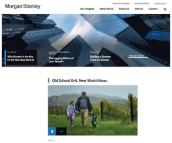 MS.com(Morgan Stanley) Screenshot