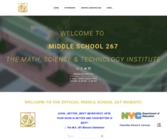 MS267.org(MIDDLE SCHOOL 267) Screenshot