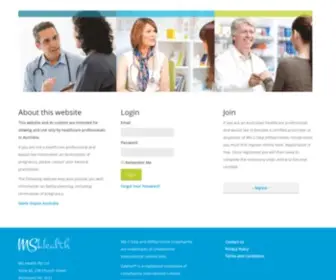 MS2Step.com.au(This site is intended for healthcare professionals only) Screenshot