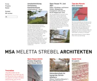 Msa-Architekten.ch(Meletta Strebel Architekten) Screenshot