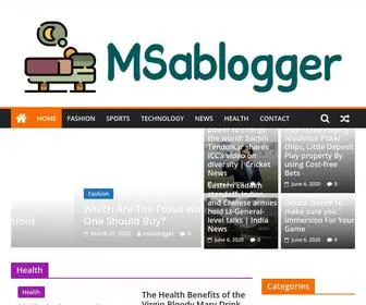 Msablogger.com(Blog world) Screenshot