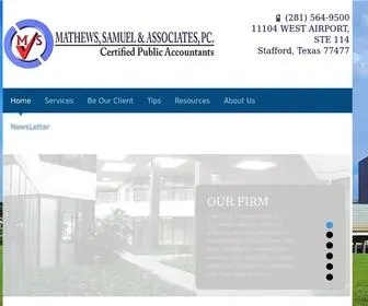 MsacPas.com(Mathews, Samuel & Associates PC, CPA) Screenshot