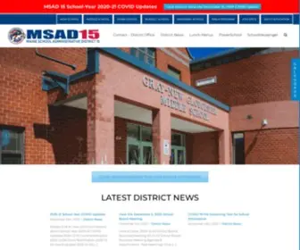 Msad15.org(MSAD15 Website) Screenshot