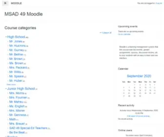 Msad49Moodle.org(MSAD 49 Moodle) Screenshot