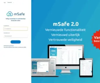 Msafe.nl(Veilig bestanden delen en digitaal ondertekenen met mSafe) Screenshot