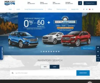 Msaford.com(MSA Ford Sales) Screenshot