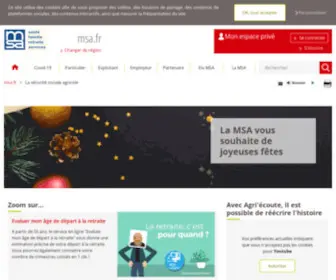 Msa.fr(La sécurité sociale agricole) Screenshot