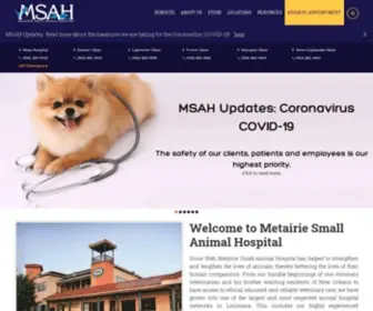 Msah.com(At Metairie Small Animal Hospital (MSAH)) Screenshot