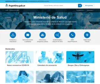 Msal.gov.ar(Ministerio de Salud) Screenshot