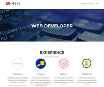 Msalsas.com(Web development) Screenshot