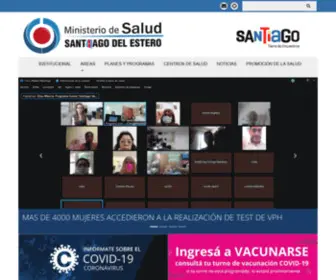 Msaludsgo.gov.ar(Ministerio de salud de santiago del estero) Screenshot