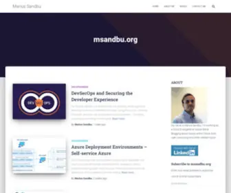 Msandbu.org(Marius sandbu) Screenshot