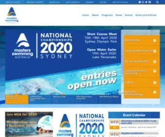 Msarc.org.au(Masters Swimming) Screenshot