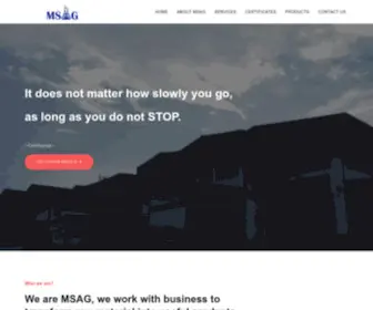 Msasia-Group.com(MSAG main product of the plant) Screenshot