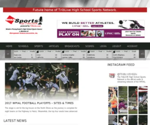 Msasportsnetwork.com(MSA Sports) Screenshot