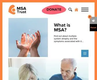 Msatrust.org.uk(The MSA Trust) Screenshot