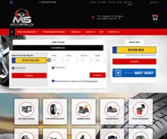 Msautocentreltd.co.uk(Tyres Birmingham) Screenshot