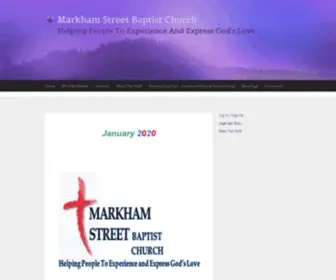 MSBCLR.org(Markham Street Baptist Church Helping People To Experience And Express God's Love) Screenshot