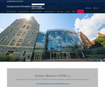 MSB.edu(Georgetown University) Screenshot