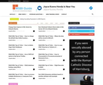 Msbiguide.com(Msbi Guide) Screenshot