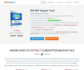 MSBKfrepairtool.com(Repair Corrupt BKF Files) Screenshot