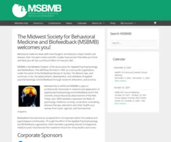 MSBMB.com(Midwest Society for Behavioral Medicine and Biofeedback) Screenshot