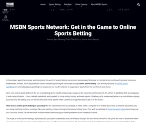 MSBNsports.net Screenshot