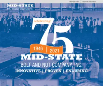 Msbolt.com(Mid-State Bolt & Nut) Screenshot