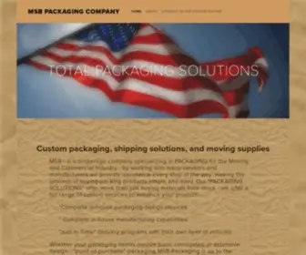 MSbpackaging.com(MSB PACKAGING COMPANY) Screenshot