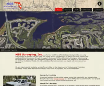 MSbsurveying.com(MSB Surveying Inc) Screenshot