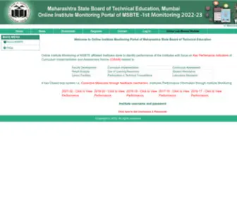 MSbte.ac.in(Maharashtra State Board of Technical Education) Screenshot