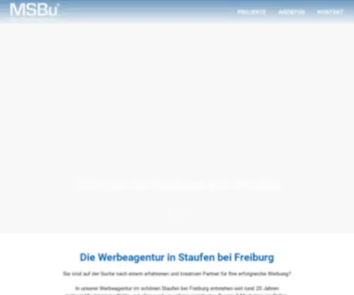 Msbu-Server.de(Multimedia Service Buchmann GmbH Staufen bei Freiburg) Screenshot