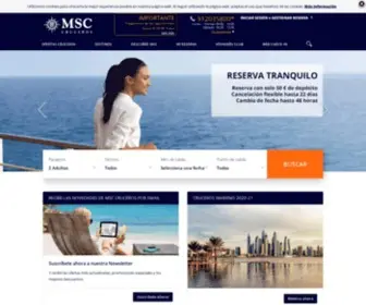 MSCcruceros.es(MSC Cruceros) Screenshot