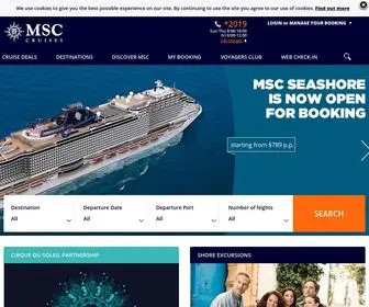 MSCcruises.co.il(MSC Cruises ישראל) Screenshot