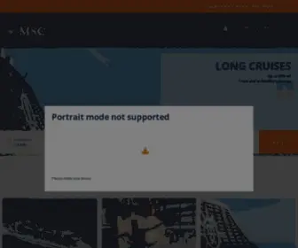 MSCcruises.fi(MSC Cruises) Screenshot